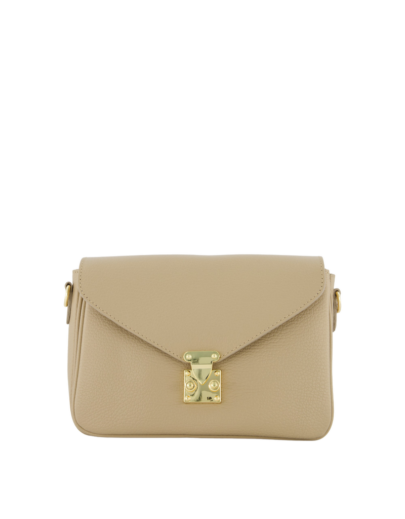 21Jewelz Effen tas met gouden sluiting - beige