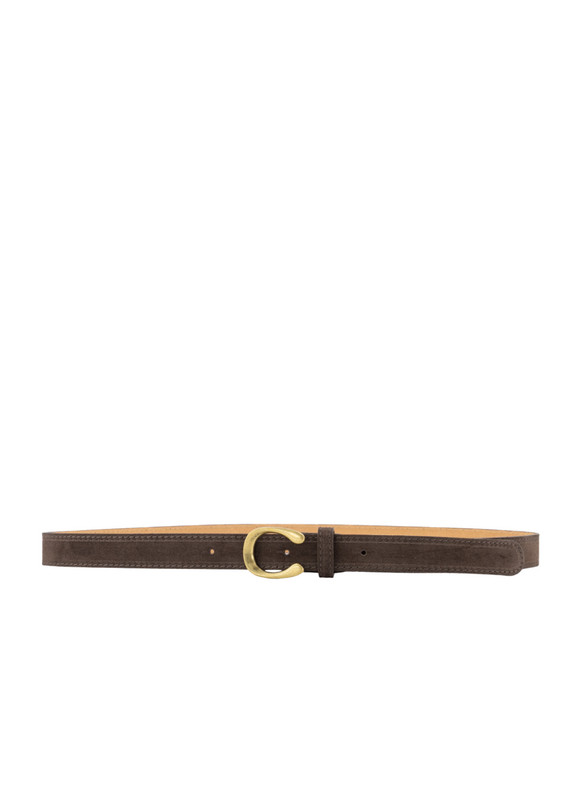 21Jewelz Smalle musthave riem - suede bruin