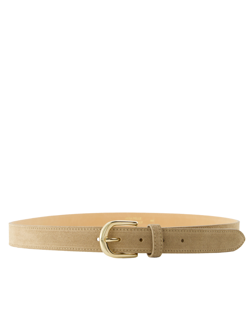 21Jewelz Musthave gold detailed riem - suede beige