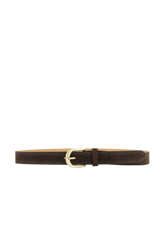 21Jewelz Musthave gold detailed riem - suede bruin