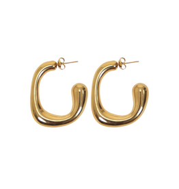 21Jewelz Basic organische oorringen - goud