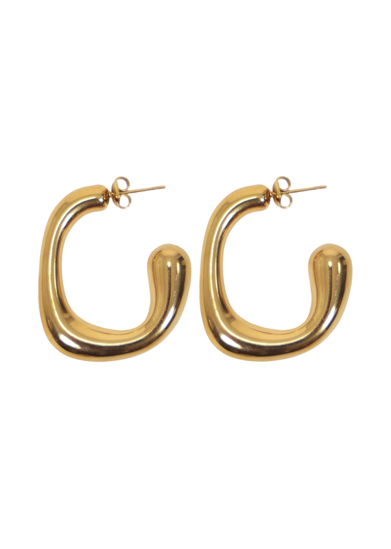 21Jewelz Basic organische oorringen - goud