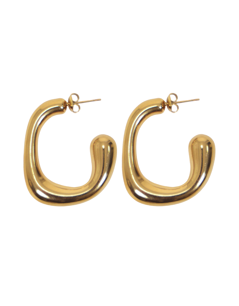 21Jewelz Basic organische oorringen - goud