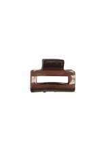 21Jewelz Mini haarklem - donkerbruin metallic