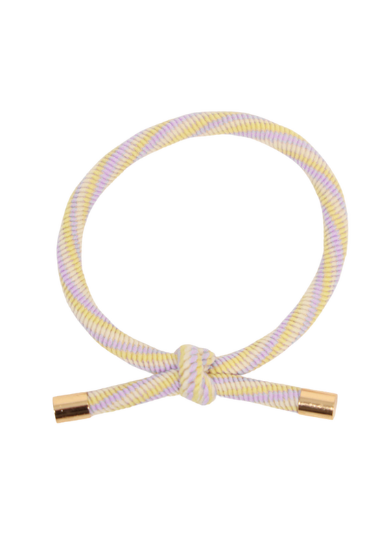 21Jewelz Haar elastiekje geel/lila/ecru