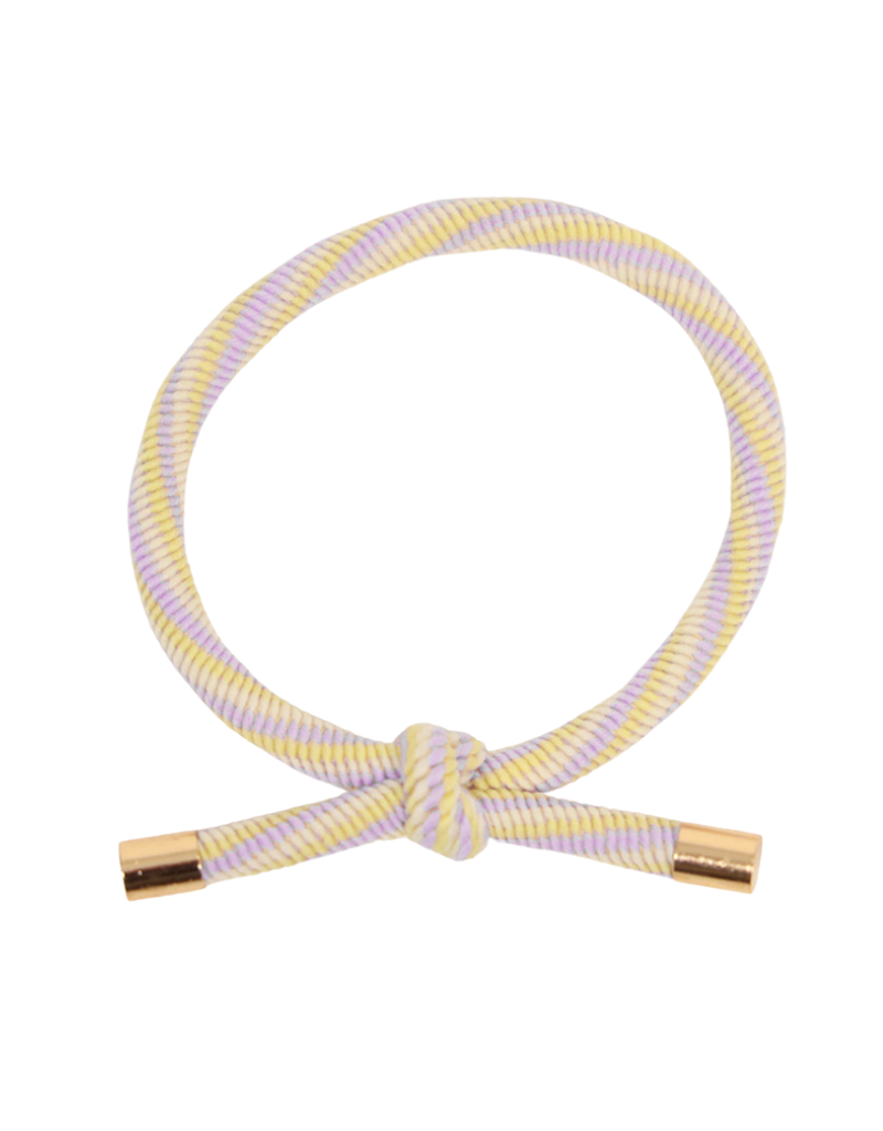 21Jewelz Haar elastiekje geel/lila/ecru