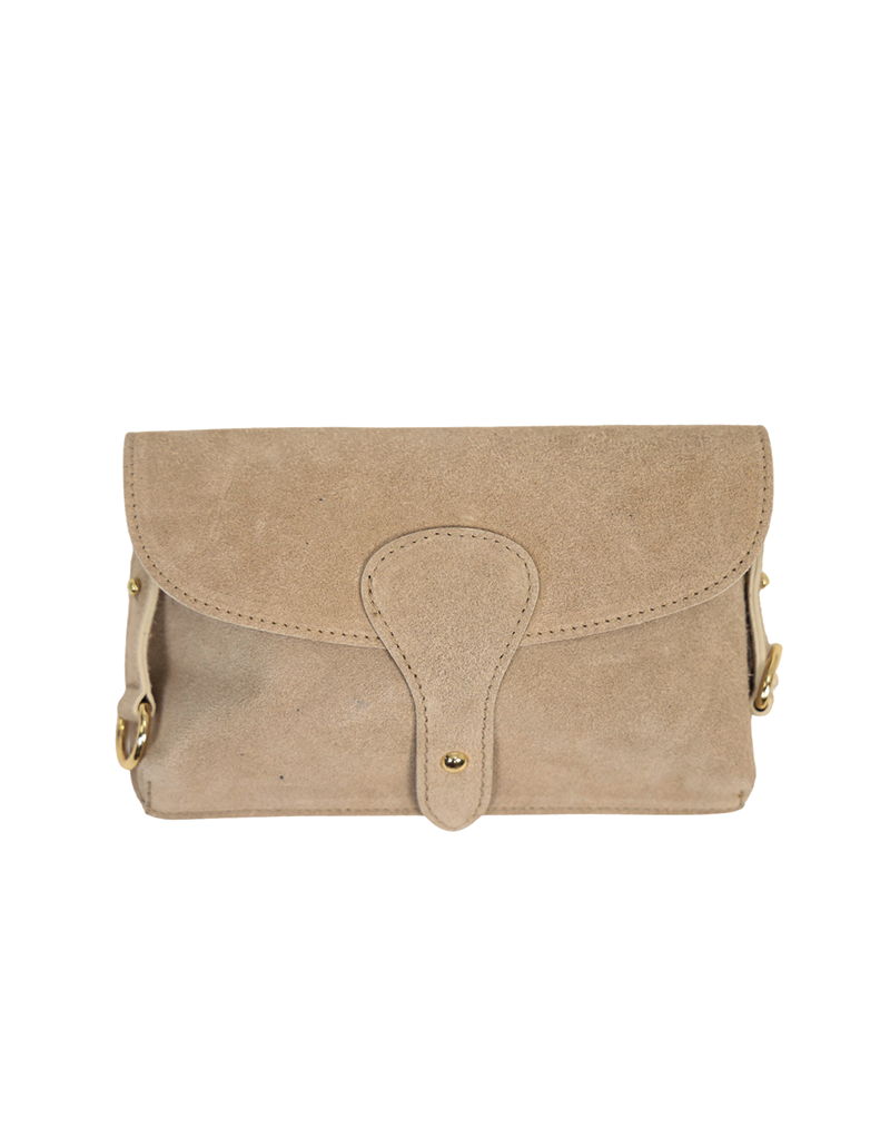 21Jewelz Suede handtasje met gesp - beige