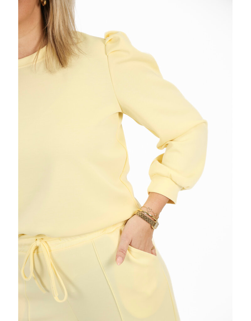 21Jewelz Co-ord set met casual straight leg jogger - geel