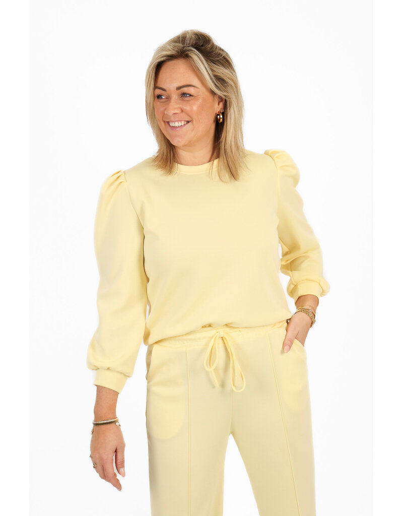 21Jewelz Co-ord set met casual straight leg jogger - geel