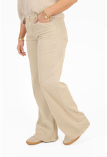21Jewelz Basic stretch wide leg jeans - beige