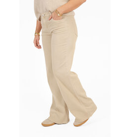 21Jewelz Basic stretch wide leg jeans - beige