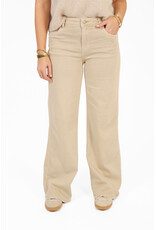 21Jewelz Basic stretch wide leg jeans - beige