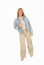 21Jewelz Basic stretch wide leg jeans - beige