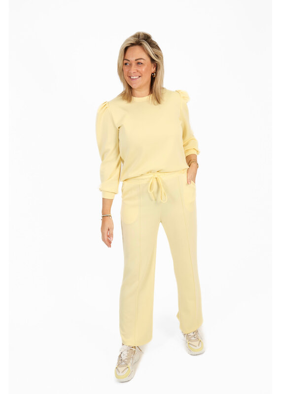21Jewelz Co-ord set met casual straight leg jogger - geel