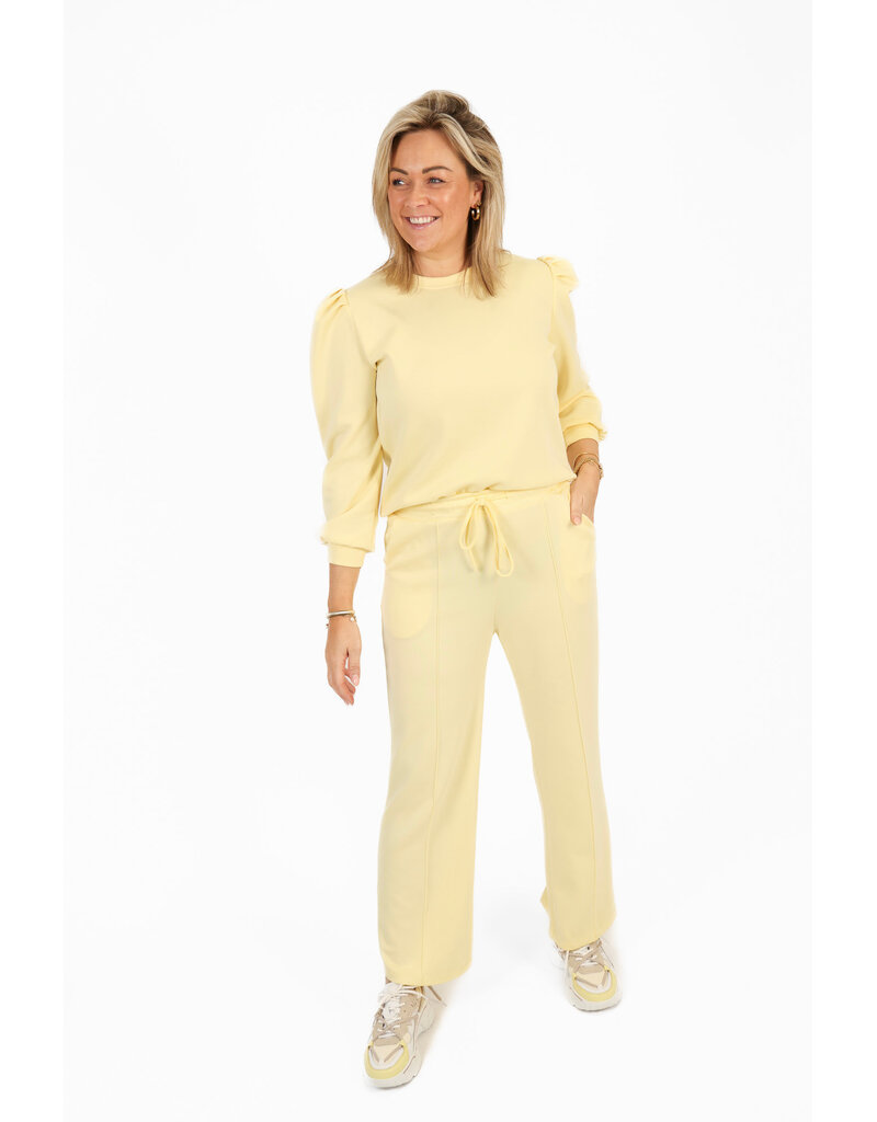 21Jewelz Co-ord set met casual straight leg jogger - geel