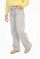 21Jewelz Wide leg jeans met strik detail - grijs
