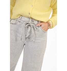21Jewelz Wide leg jeans met strik detail - grijs