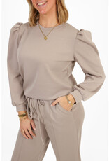 21Jewelz Co-ord set met casual straight leg jogger - taupe