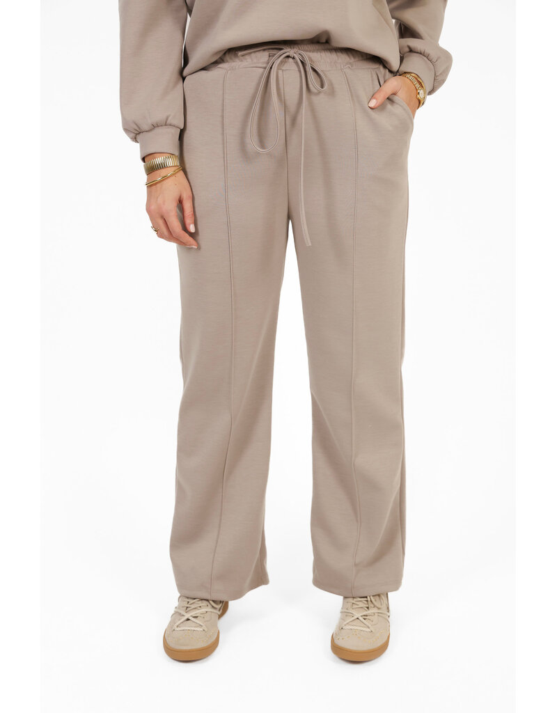 21Jewelz Co-ord set met casual straight leg jogger - taupe