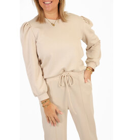 21Jewelz Co-ord set met casual straight leg jogger - beige