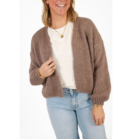 21Jewelz Gebreid vest - taupe