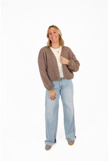 21Jewelz Gebreid vest - taupe