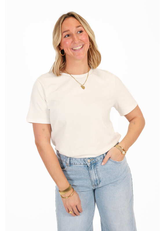 21Jewelz Effen basic t-shirt - wit