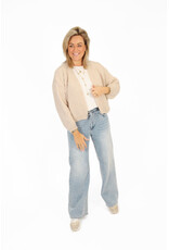 21Jewelz Wide leg jeans met strik detail - lichtblauw