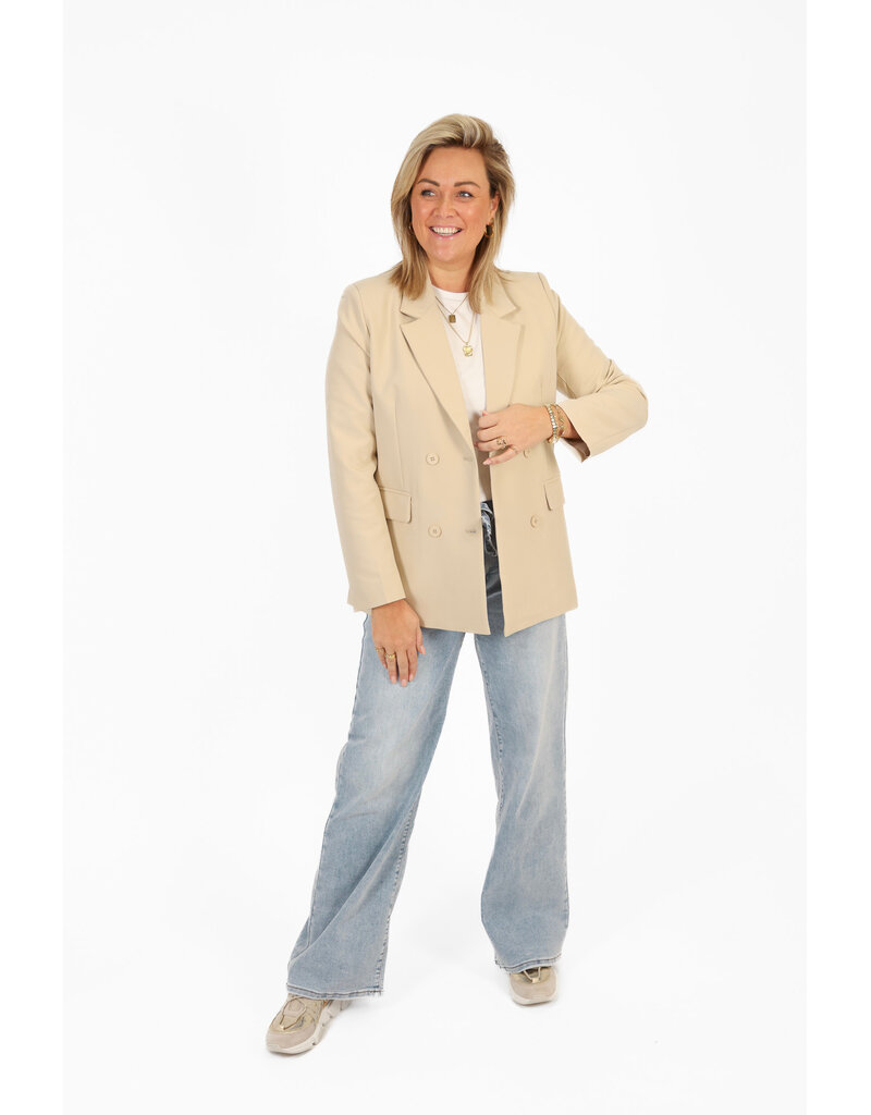 21Jewelz Double breasted blazer - beige