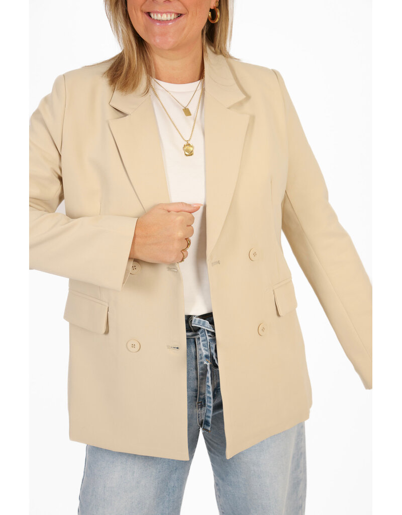 21Jewelz Double breasted blazer - beige