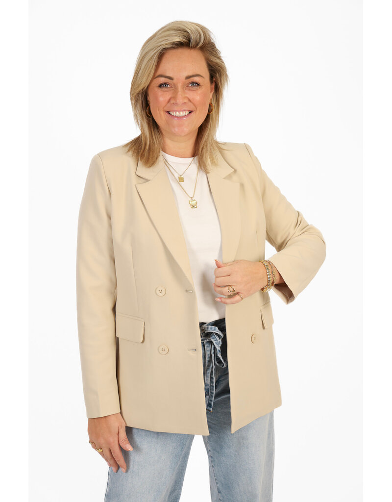 21Jewelz Double breasted blazer - beige