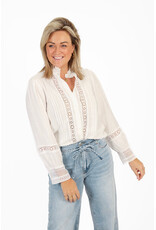 21Jewelz Kanten blouse - wit