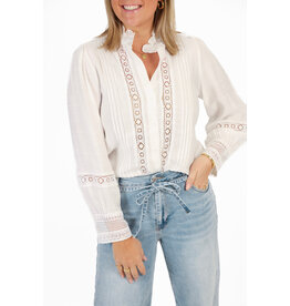 21Jewelz Kanten blouse - wit