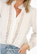 21Jewelz Kanten blouse - wit