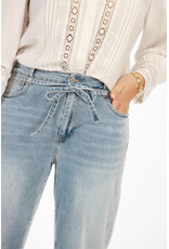 21Jewelz Wide leg jeans met strik detail - lichtblauw