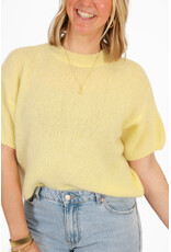 21Jewelz Wollige trui met korte mouw - geel