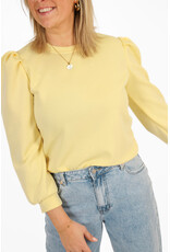 21Jewelz Basic sweater met pofmouw - geel