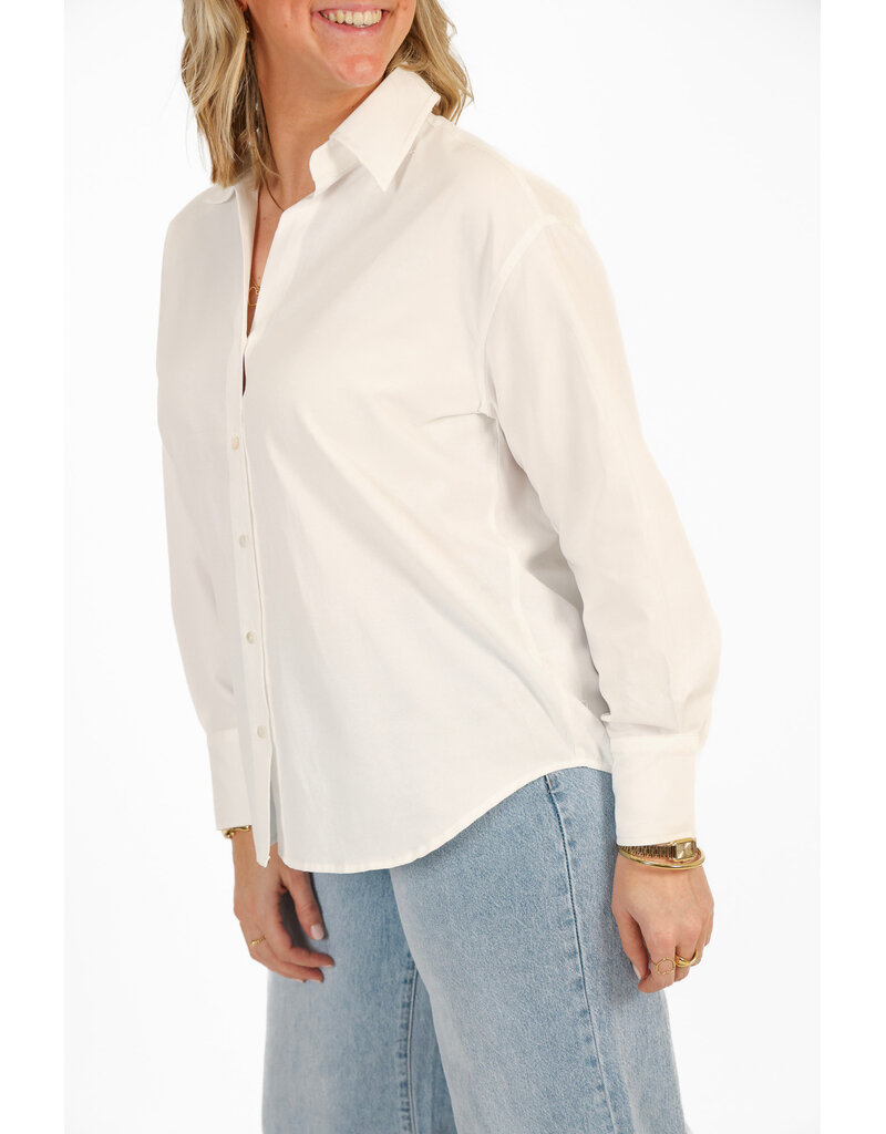 21Jewelz Effen basic blouse - wit
