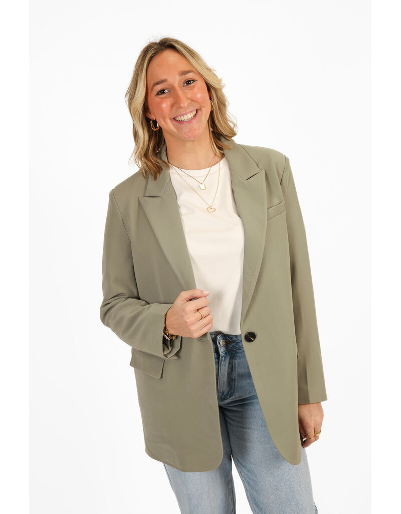 21Jewelz Effen blazer - lichtgroen
