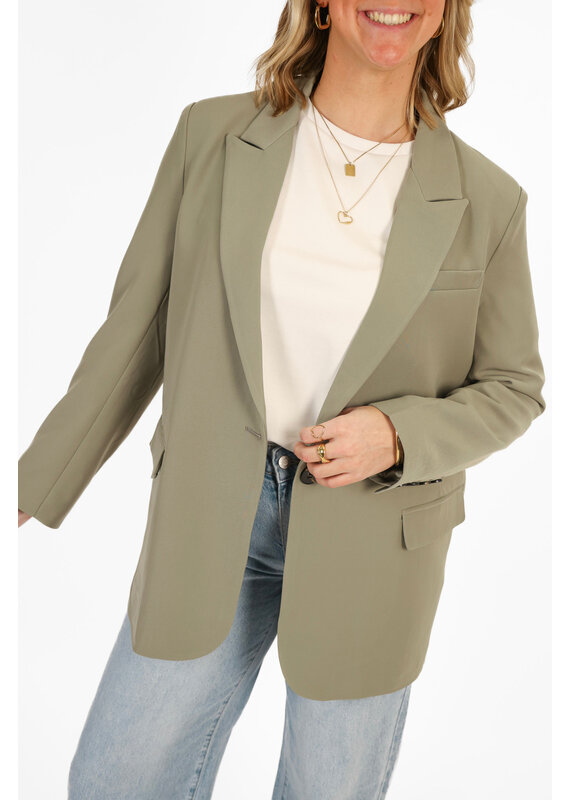 21Jewelz Effen blazer - lichtgroen
