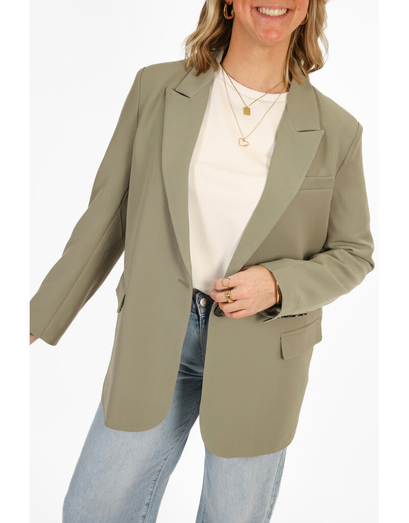 21Jewelz Effen blazer - lichtgroen