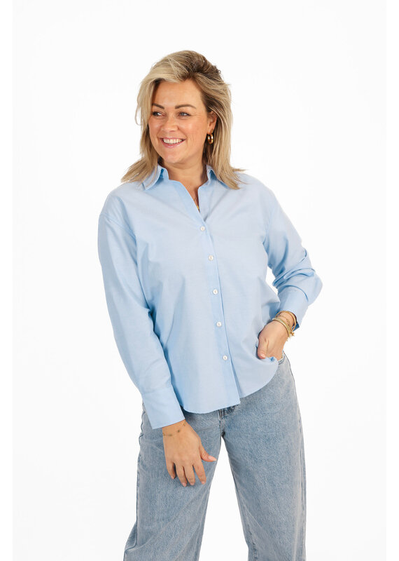 21Jewelz Effen basic blouse - blauw