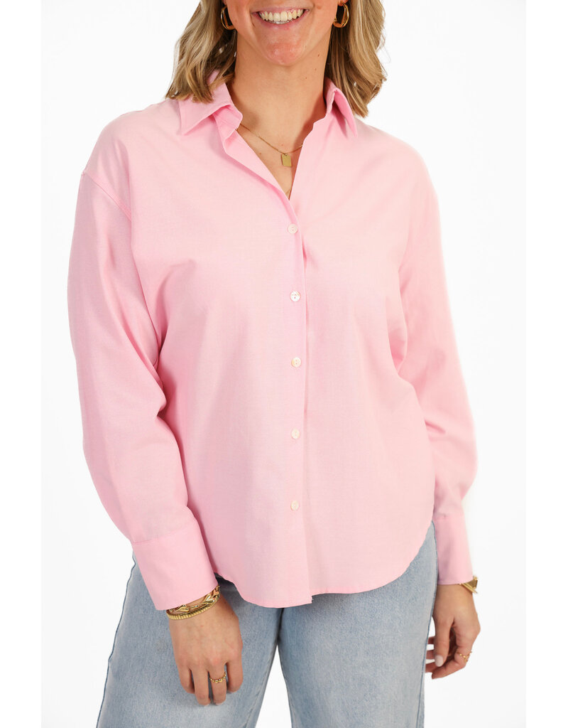 21Jewelz Effen basic blouse - roze