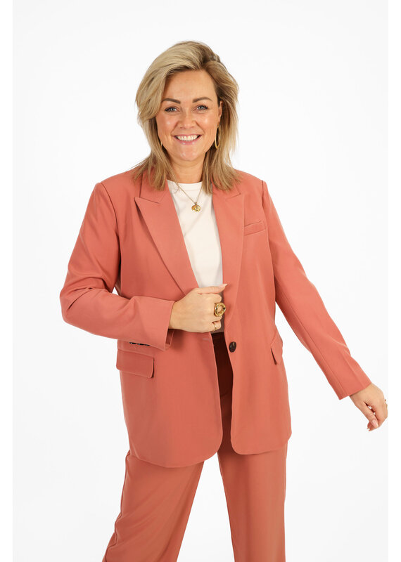 21Jewelz Effen blazer - oudroze