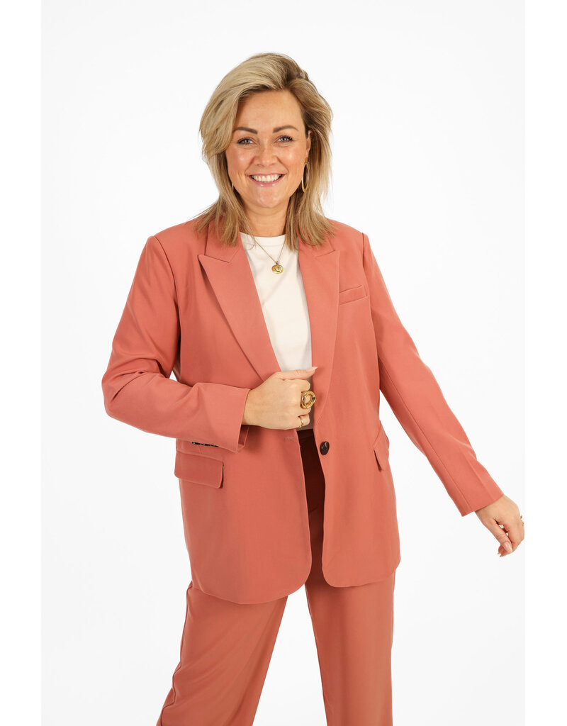 21Jewelz Effen blazer - oudroze