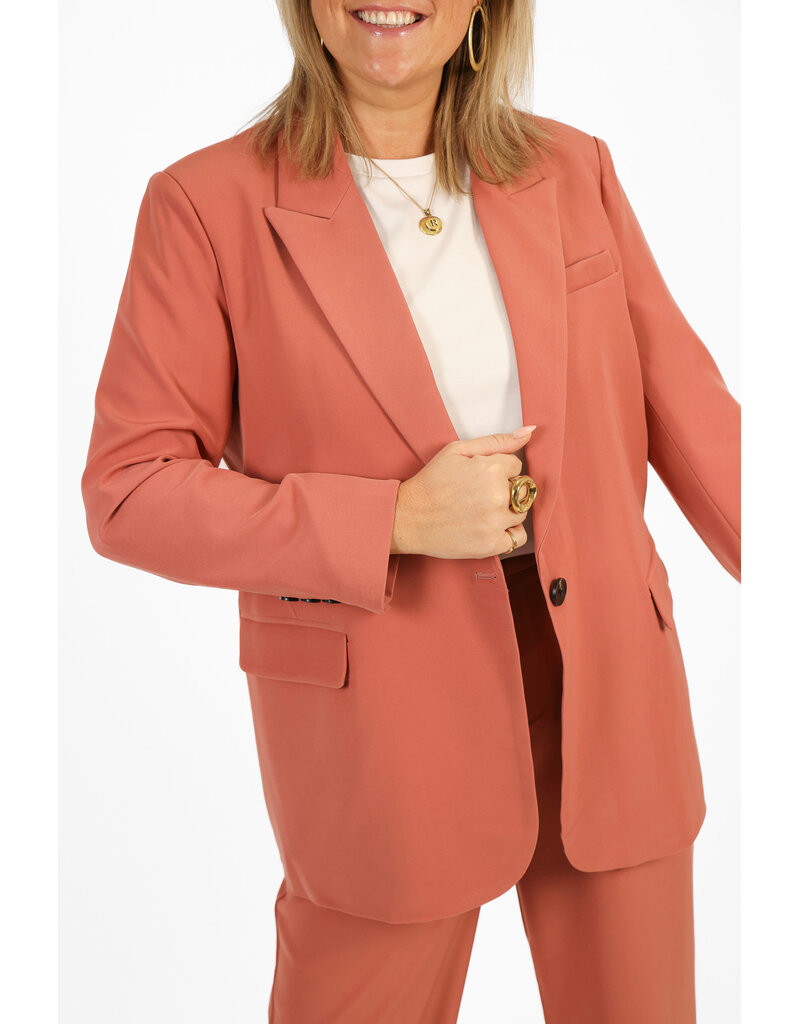 21Jewelz Effen blazer - oudroze