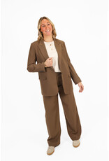 21Jewelz Effen blazer - donker taupe