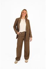 21Jewelz Effen blazer - donker taupe