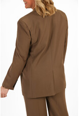21Jewelz Effen blazer - donker taupe