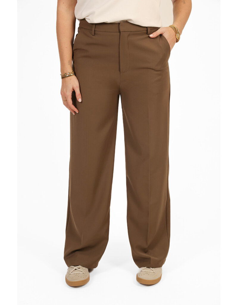 21Jewelz Effen pantalon - donker taupe
